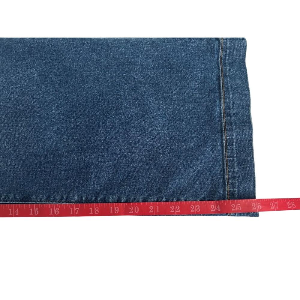 NWOT Lands' End Recover High Rise Wide Leg Indigo Jeans Size 10 Petite - Picture 14 of 15